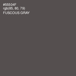 #55504F - Fuscous Gray Color Image